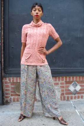 1970's Coral Turtleneck Sweater - SOLD