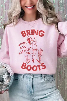 A Kicking Boots {oversized sweatshirt}