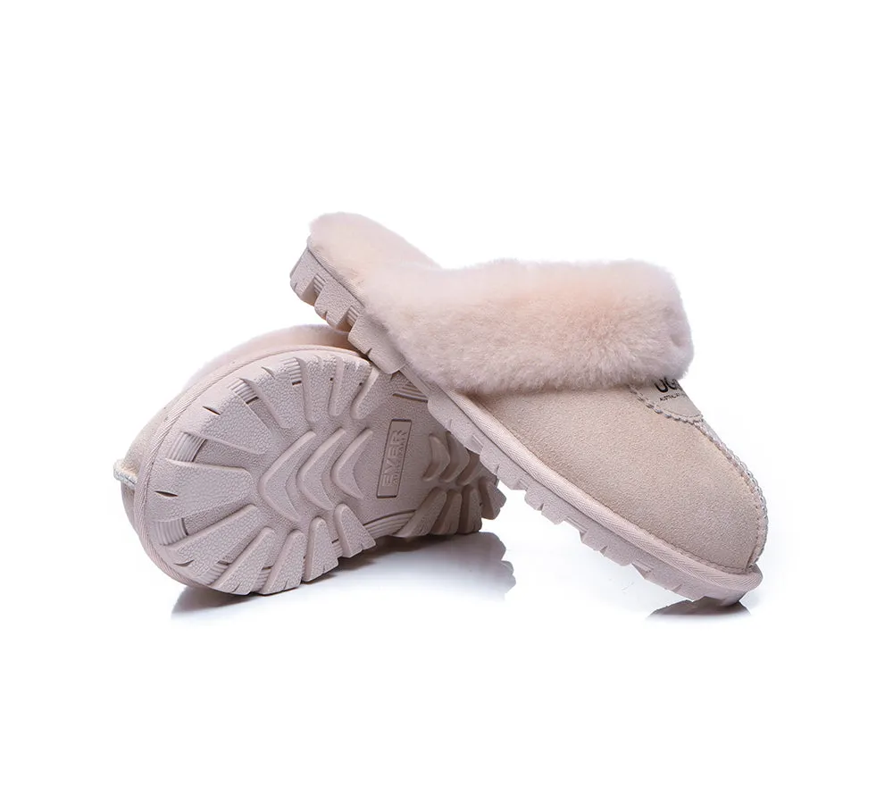 Australian Shepherd® UGG Slippers Double Face Sheepskin Unisex Waffle Scuff