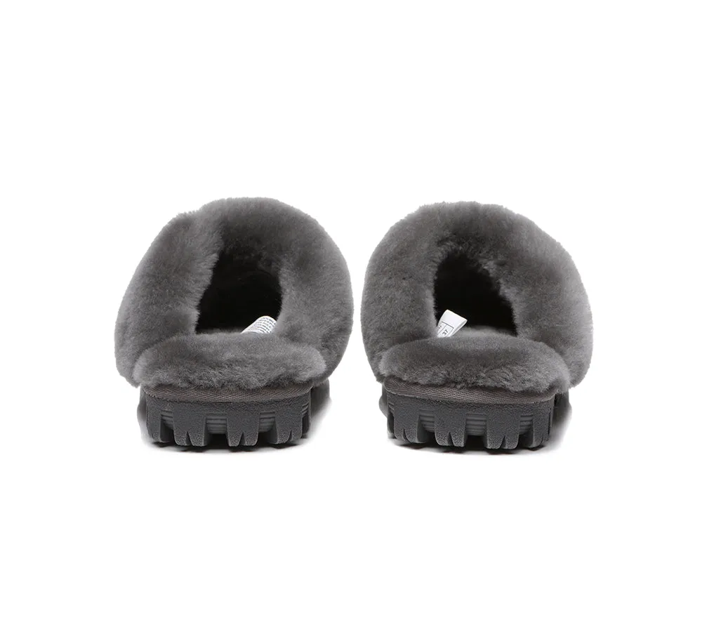 Australian Shepherd® UGG Slippers Double Face Sheepskin Unisex Waffle Scuff