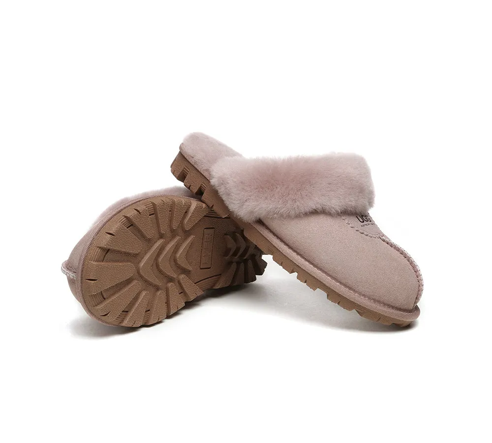 Australian Shepherd® UGG Slippers Double Face Sheepskin Unisex Waffle Scuff