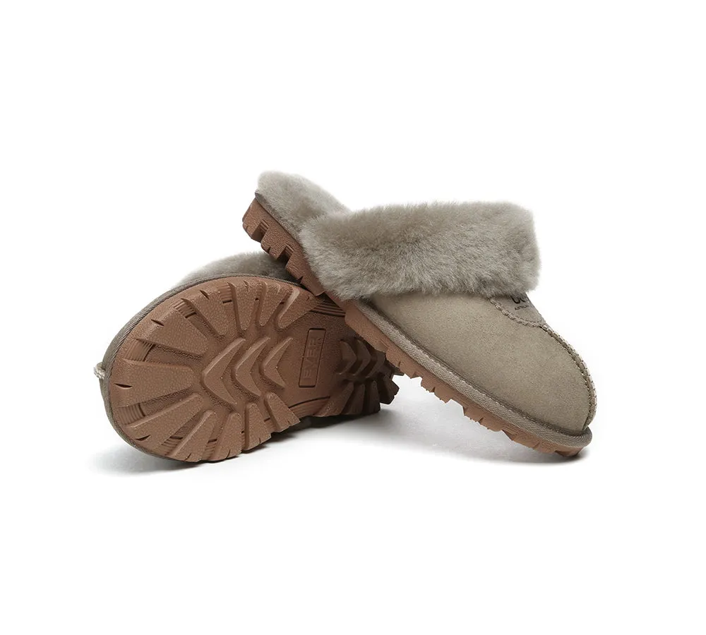 Australian Shepherd® UGG Slippers Double Face Sheepskin Unisex Waffle Scuff
