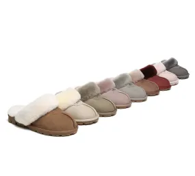 Australian Shepherd® UGG Slippers Double Face Sheepskin Unisex Waffle Scuff