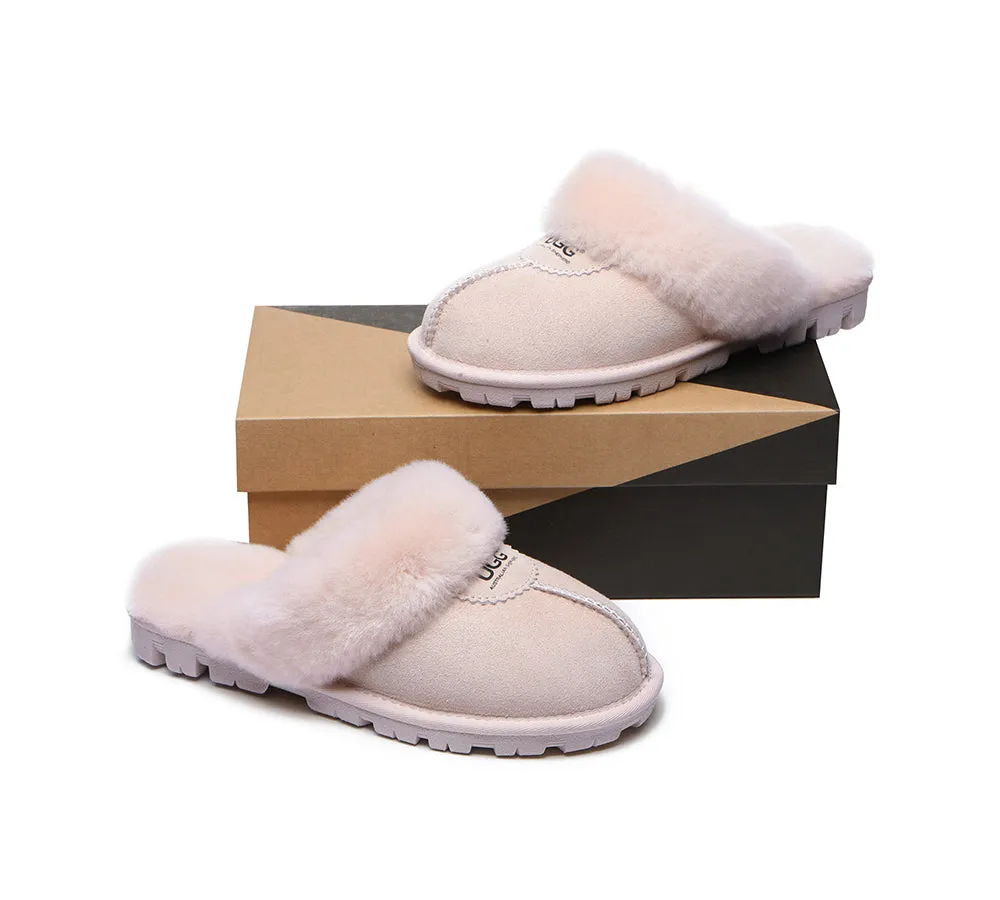 Australian Shepherd® UGG Slippers Double Face Sheepskin Unisex Waffle Scuff
