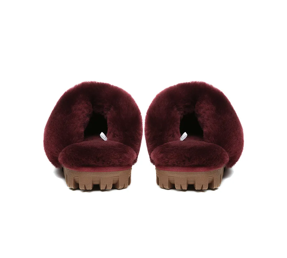 Australian Shepherd® UGG Slippers Double Face Sheepskin Unisex Waffle Scuff