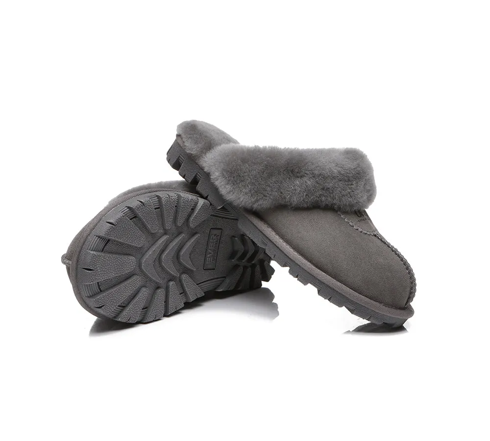 Australian Shepherd® UGG Slippers Double Face Sheepskin Unisex Waffle Scuff