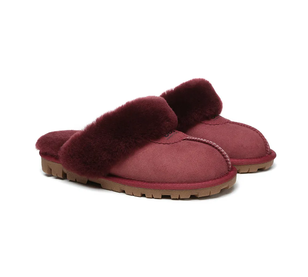Australian Shepherd® UGG Slippers Double Face Sheepskin Unisex Waffle Scuff