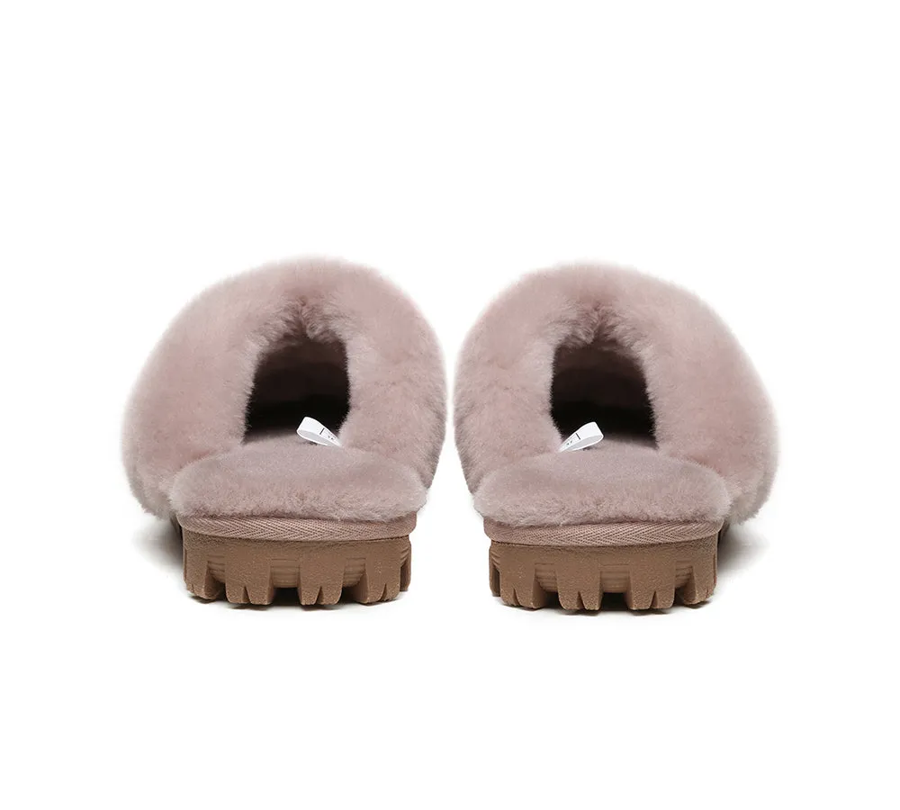 Australian Shepherd® UGG Slippers Double Face Sheepskin Unisex Waffle Scuff