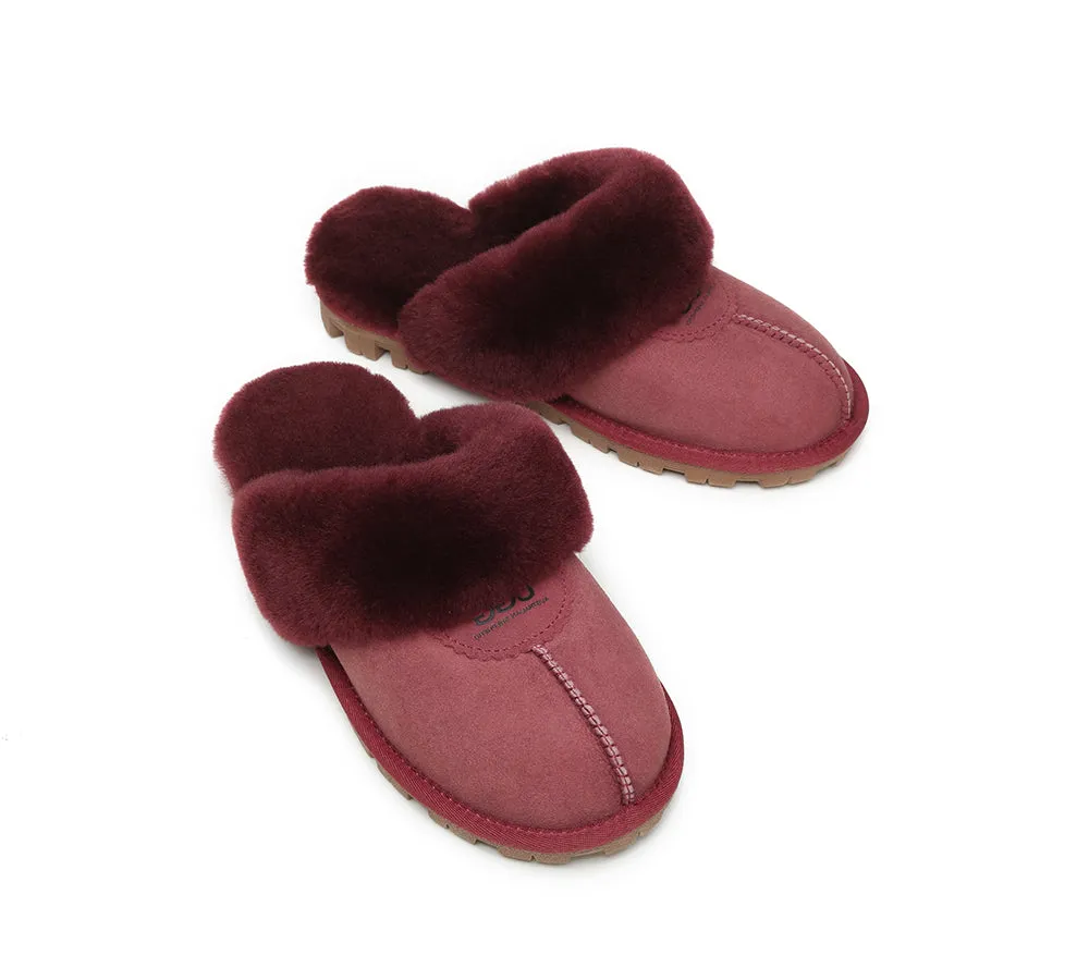 Australian Shepherd® UGG Slippers Double Face Sheepskin Unisex Waffle Scuff
