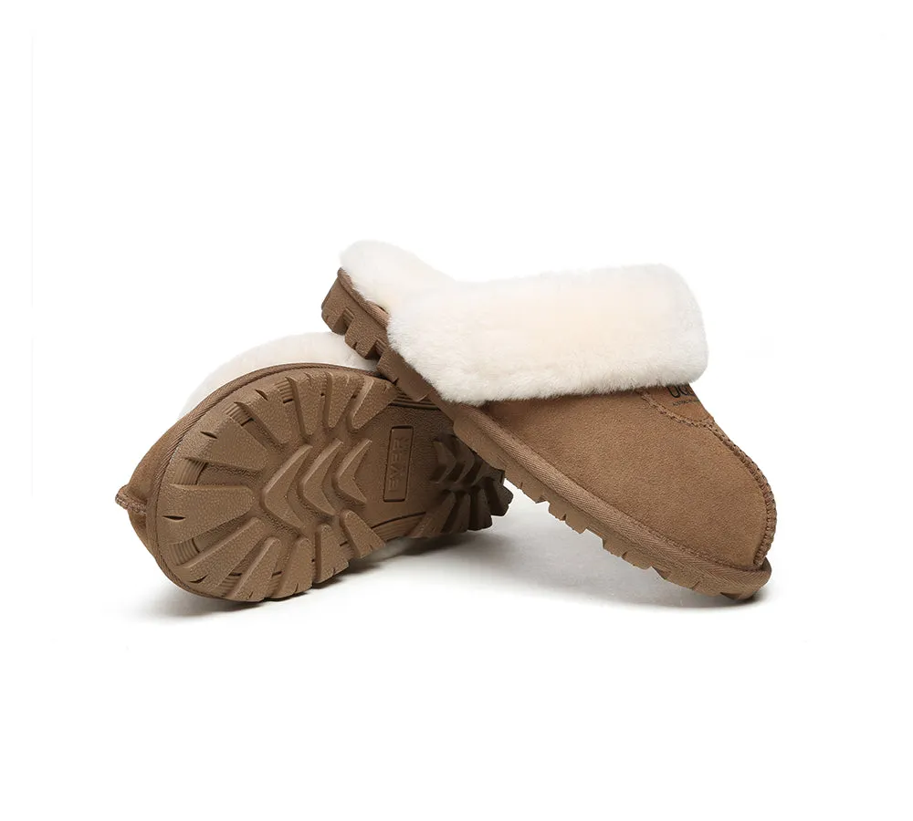 Australian Shepherd® UGG Slippers Double Face Sheepskin Unisex Waffle Scuff