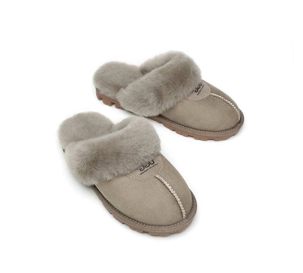 Australian Shepherd® UGG Slippers Double Face Sheepskin Unisex Waffle Scuff