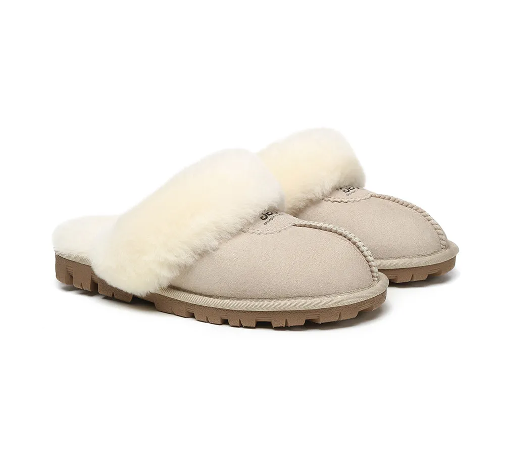 Australian Shepherd® UGG Slippers Double Face Sheepskin Unisex Waffle Scuff