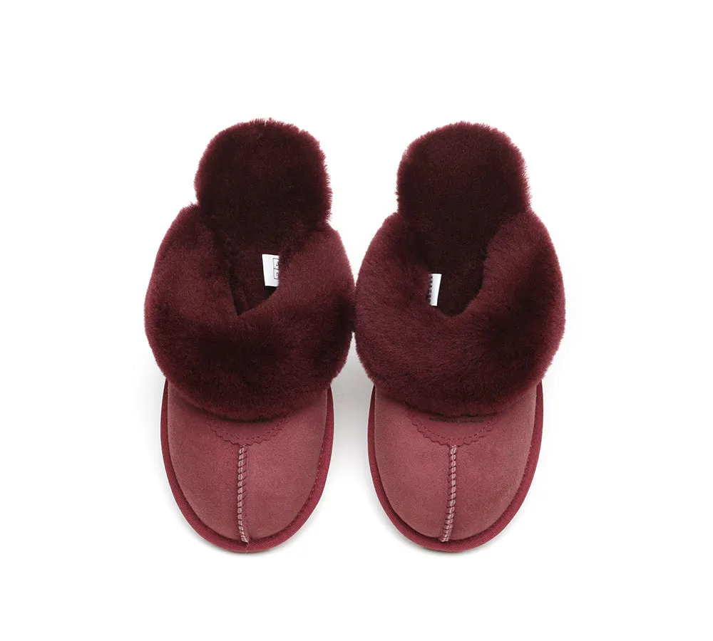Australian Shepherd® UGG Slippers Double Face Sheepskin Unisex Waffle Scuff