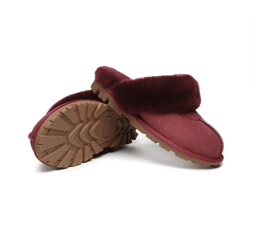Australian Shepherd® UGG Slippers Double Face Sheepskin Unisex Waffle Scuff