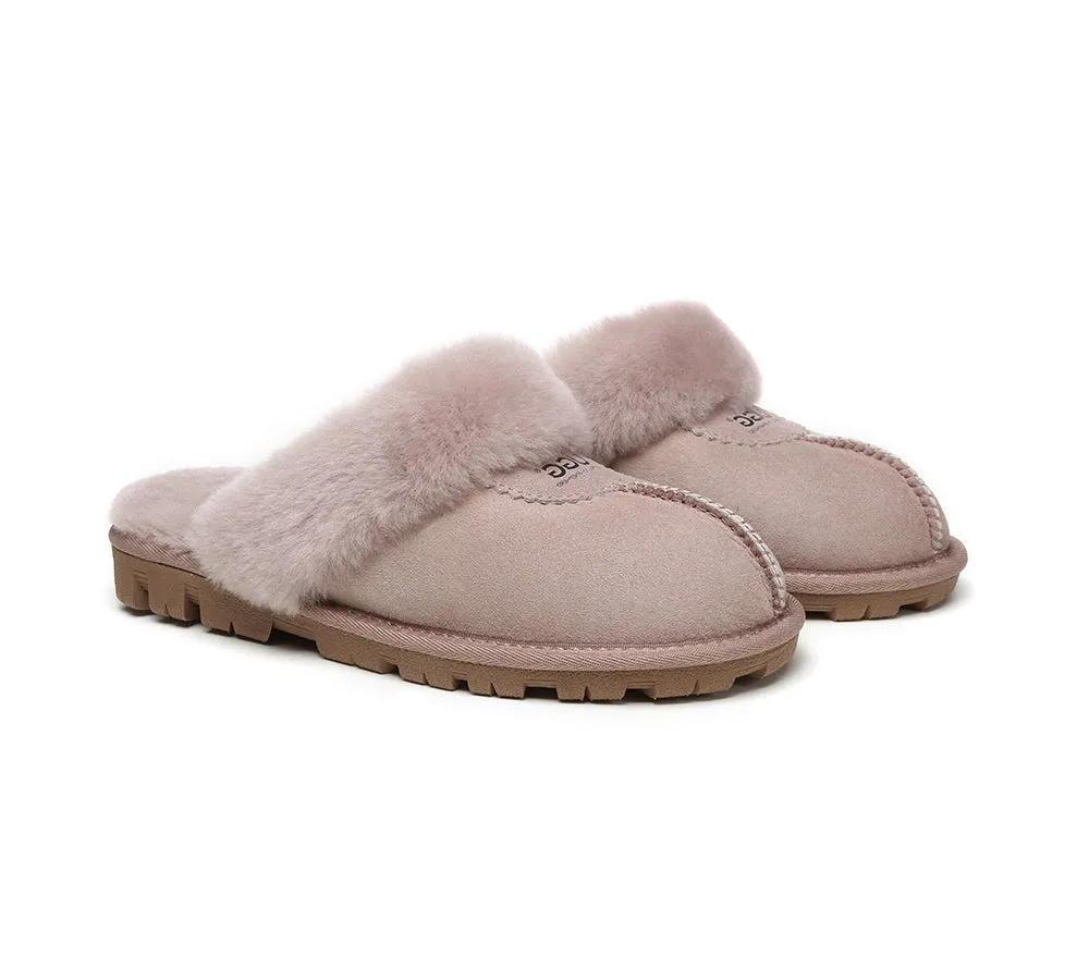 Australian Shepherd® UGG Slippers Double Face Sheepskin Unisex Waffle Scuff