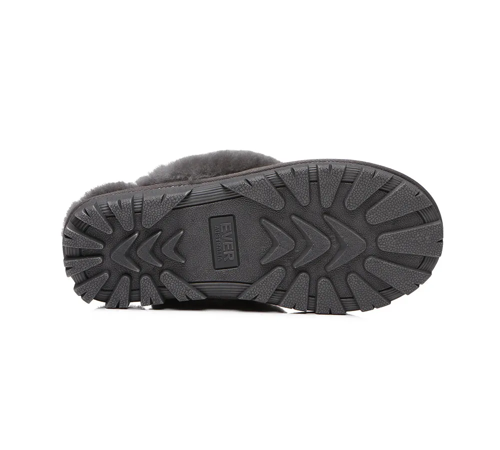 Australian Shepherd® UGG Slippers Double Face Sheepskin Unisex Waffle Scuff