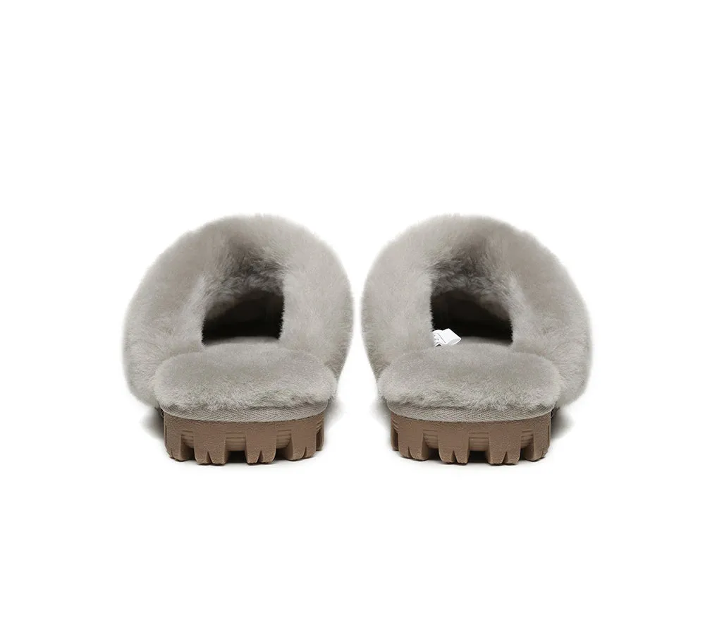 Australian Shepherd® UGG Slippers Double Face Sheepskin Unisex Waffle Scuff