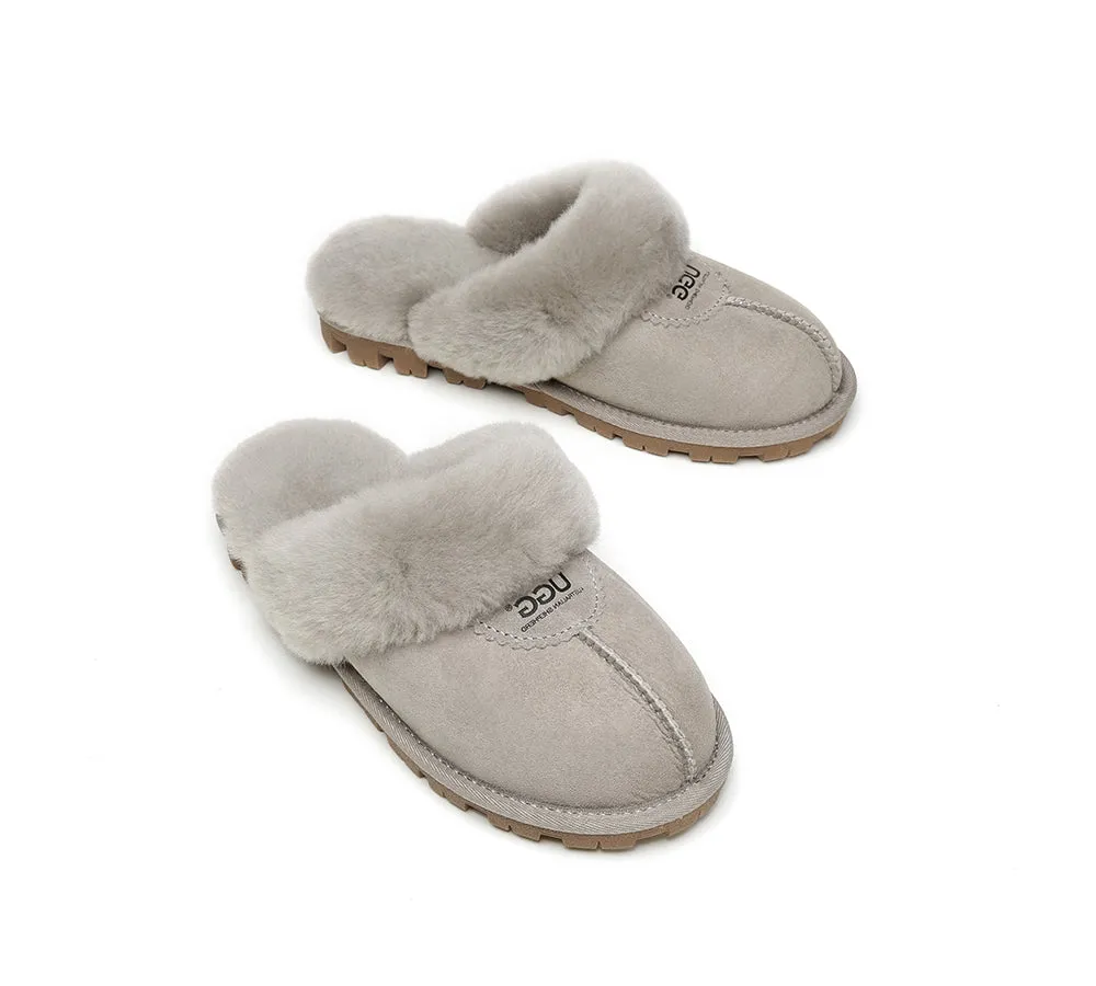 Australian Shepherd® UGG Slippers Double Face Sheepskin Unisex Waffle Scuff