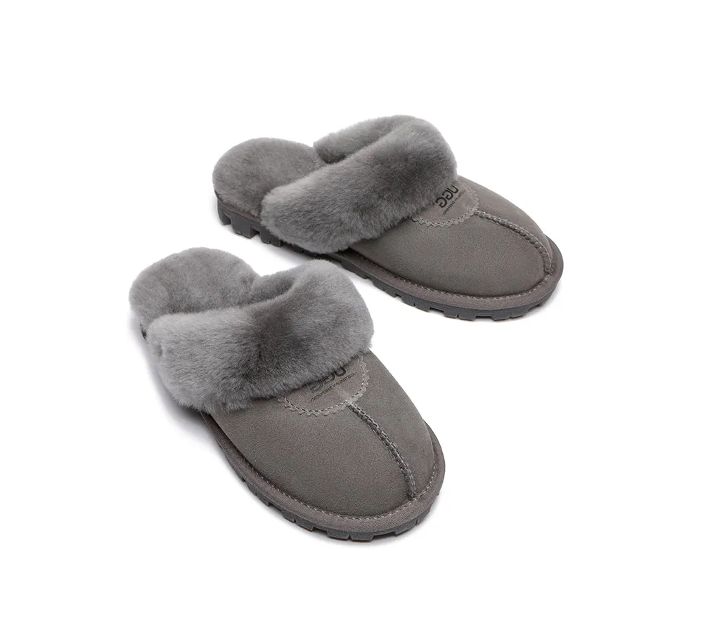 Australian Shepherd® UGG Slippers Double Face Sheepskin Unisex Waffle Scuff