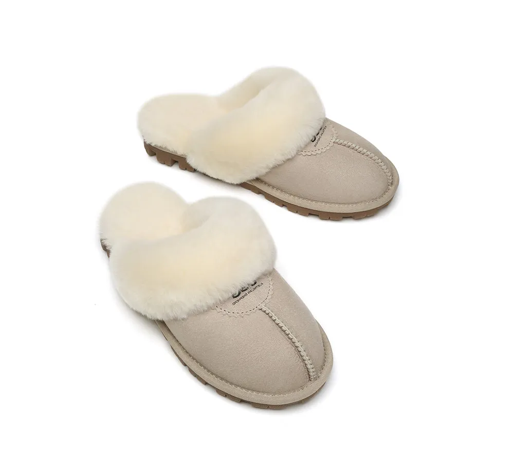 Australian Shepherd® UGG Slippers Double Face Sheepskin Unisex Waffle Scuff