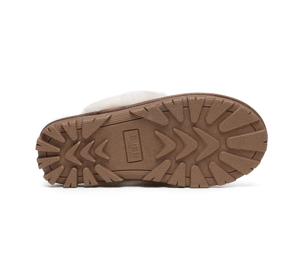 Australian Shepherd® UGG Slippers Double Face Sheepskin Unisex Waffle Scuff