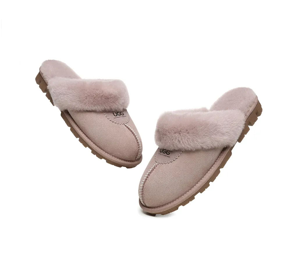 Australian Shepherd® UGG Slippers Double Face Sheepskin Unisex Waffle Scuff