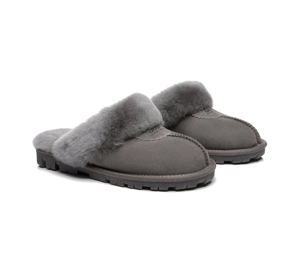 Australian Shepherd® UGG Slippers Double Face Sheepskin Unisex Waffle Scuff