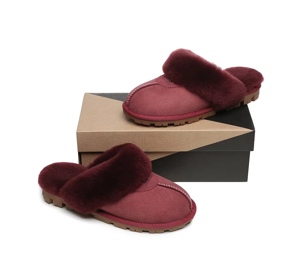 Australian Shepherd® UGG Slippers Double Face Sheepskin Unisex Waffle Scuff