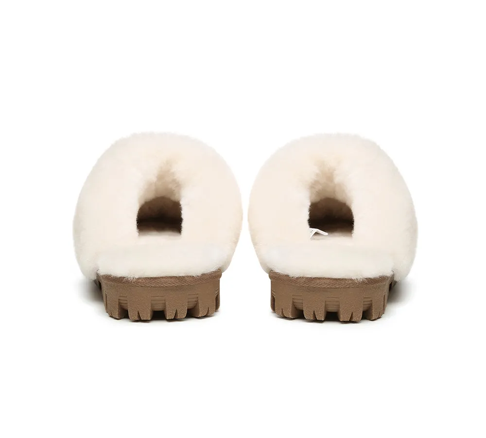 Australian Shepherd® UGG Slippers Double Face Sheepskin Unisex Waffle Scuff