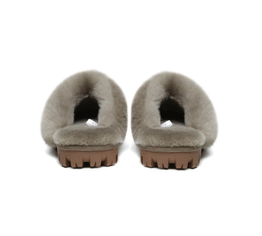 Australian Shepherd® UGG Slippers Double Face Sheepskin Unisex Waffle Scuff