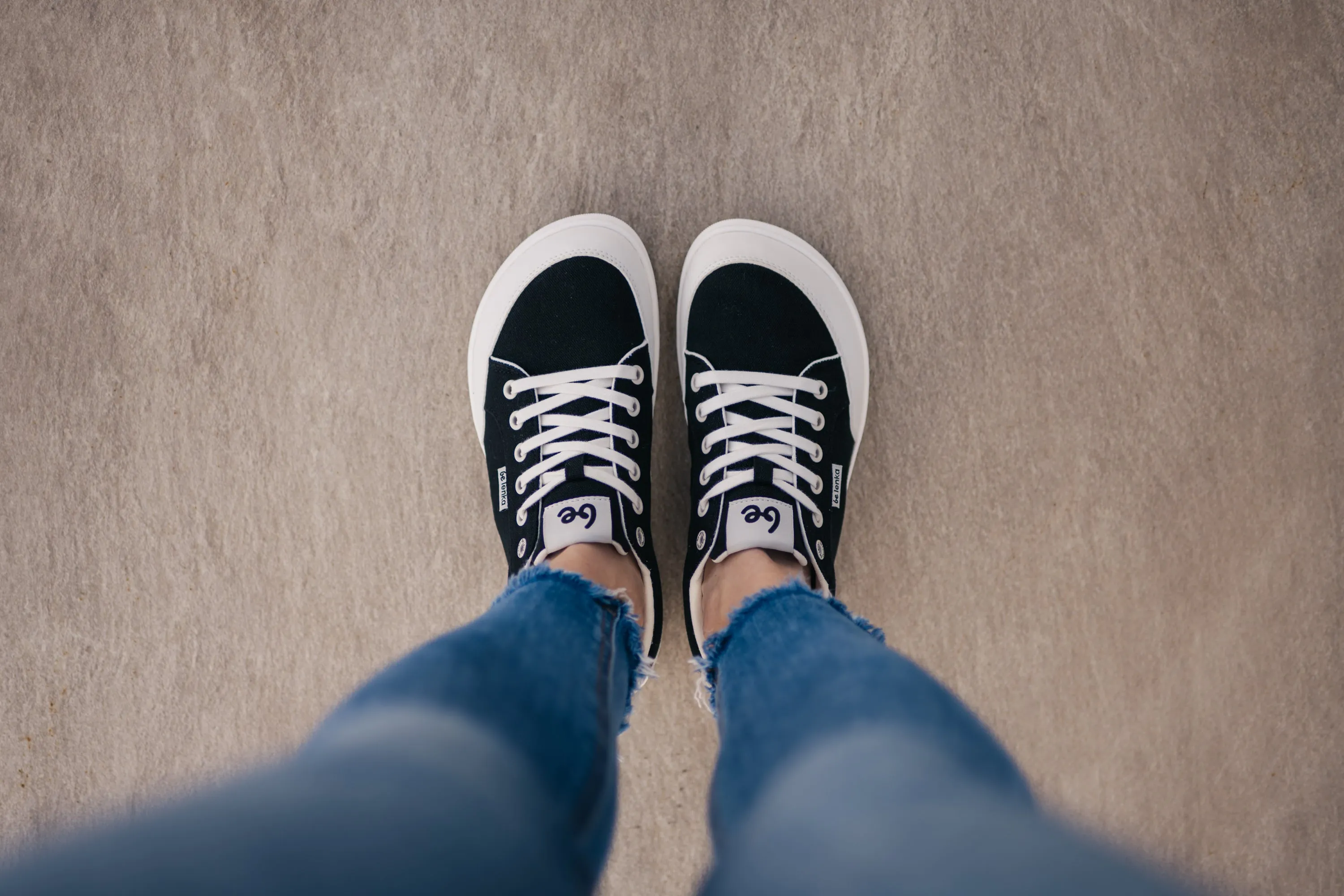 Barefoot Sneakers Be Lenka Rebound - Black & White