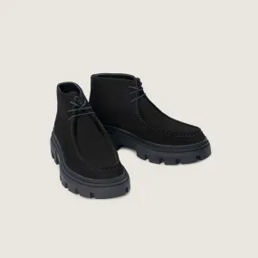 Black Derby Chunky Boots