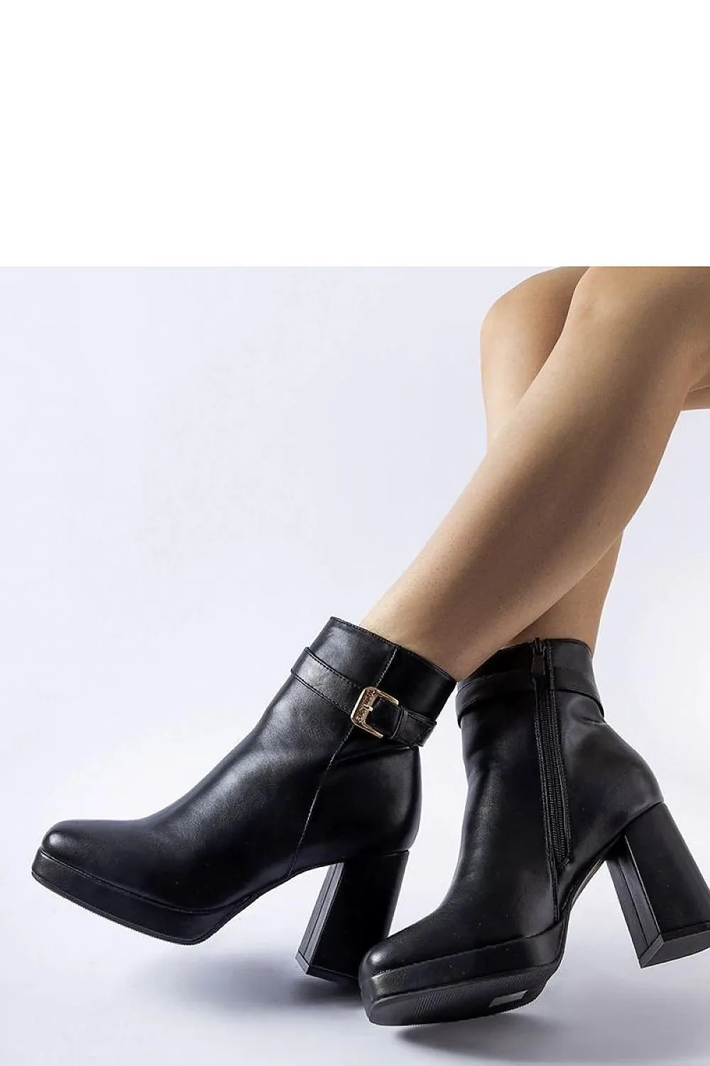 Black insulated classic suede ankle heel boots
