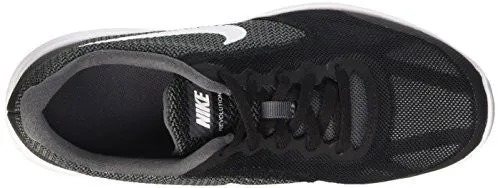 Boys' Nike Revolution 3 (GS) Running Shoe Dark Grey/White-Black-Pure Platinum 4.5Y