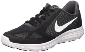 Boys' Nike Revolution 3 (GS) Running Shoe Dark Grey/White-Black-Pure Platinum 4.5Y
