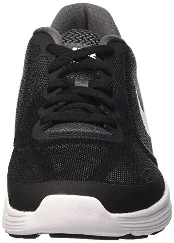 Boys' Nike Revolution 3 (GS) Running Shoe Dark Grey/White-Black-Pure Platinum 4.5Y
