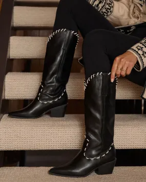 Brisk Walks Contrast Stitch Western Boots