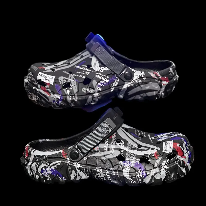 Camouflage Platform Slides for Men and Women Clogs Beach Sandals