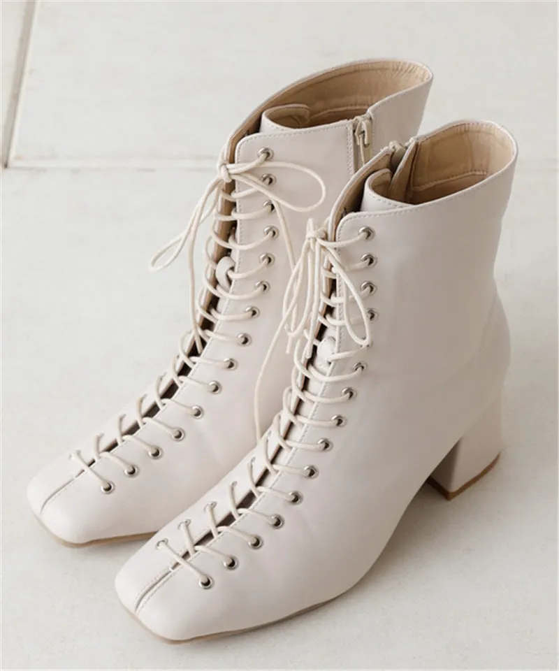 Chico Autumn And Winter Boots Simple Fashion Side Zipper Ankle Boots