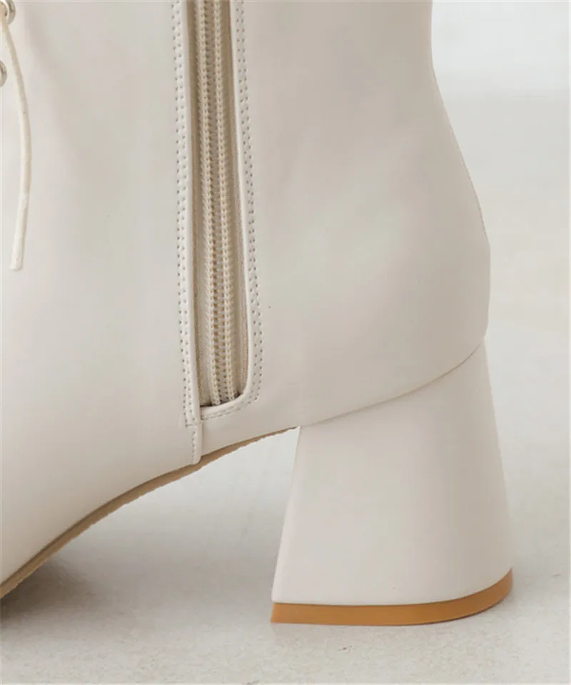 Chico Autumn And Winter Boots Simple Fashion Side Zipper Ankle Boots