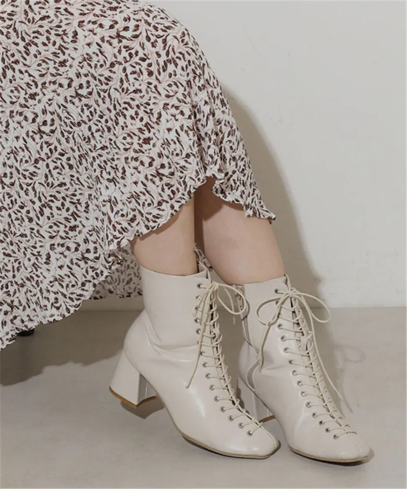 Chico Autumn And Winter Boots Simple Fashion Side Zipper Ankle Boots