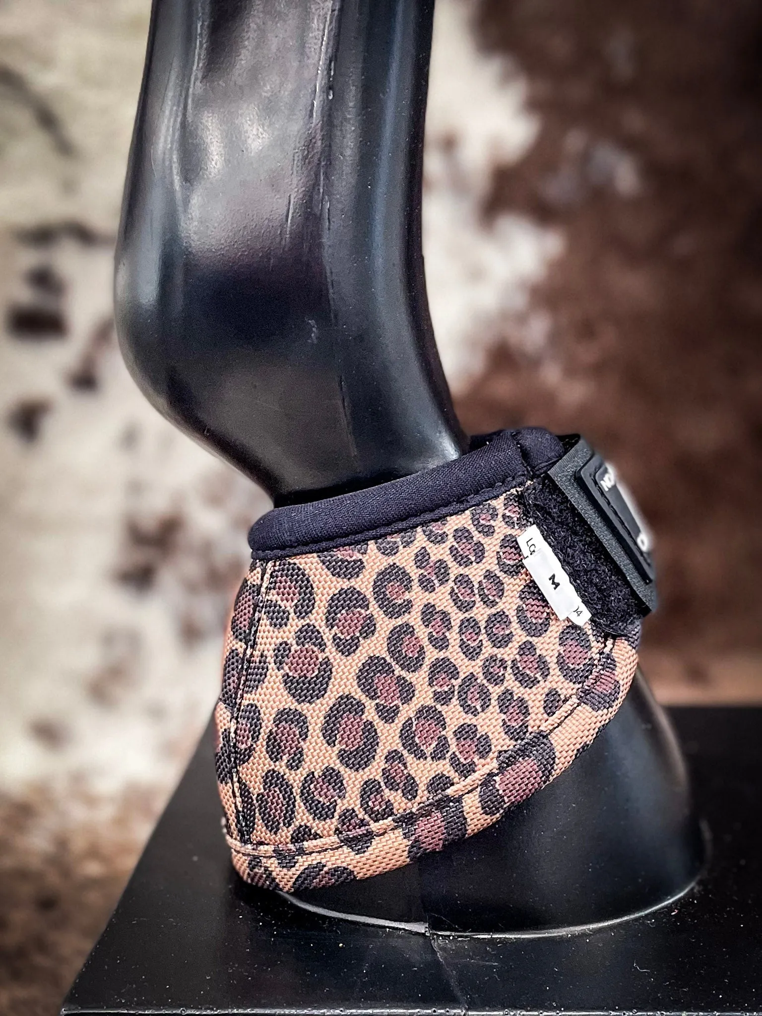 Classic Equine No-Turn Bell Boot - Cheetah