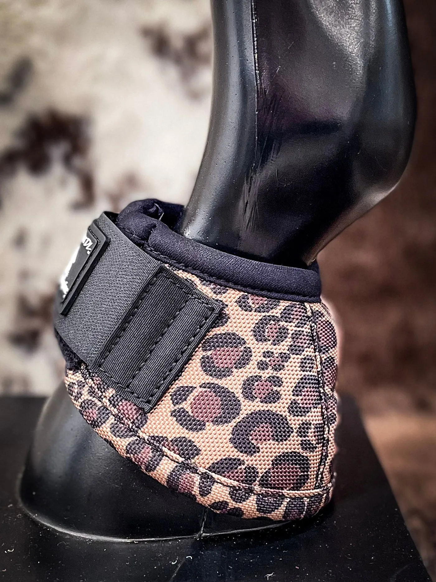 Classic Equine No-Turn Bell Boot - Cheetah