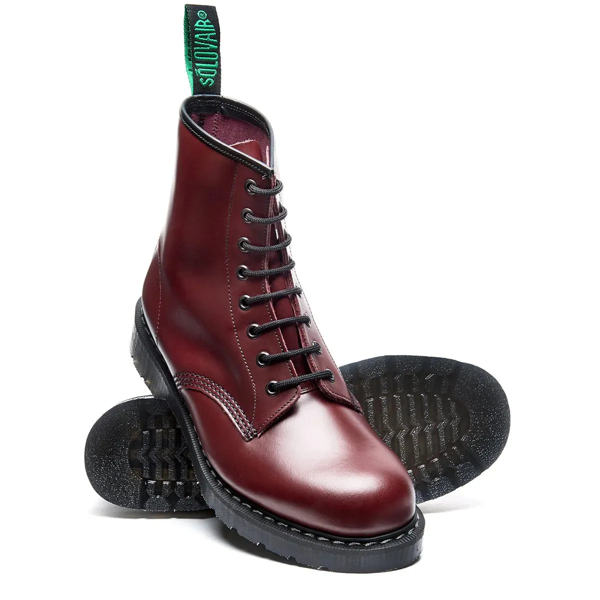 Derby Boot 8-Loch - Oxblood Hi-Shine