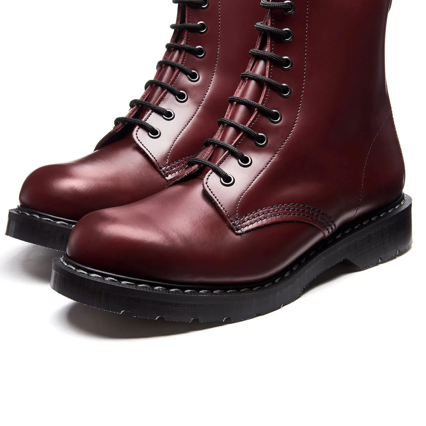 Derby Boot 8-Loch - Oxblood Hi-Shine