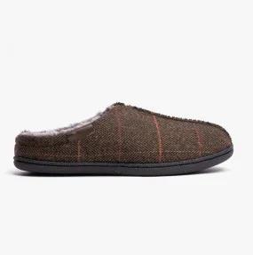 Dr Keller BARNEY Mens Mule Slippers Green