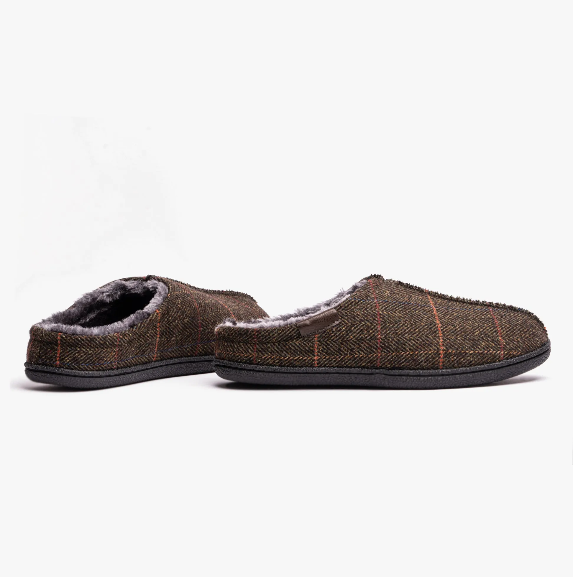 Dr Keller BARNEY Mens Mule Slippers Green