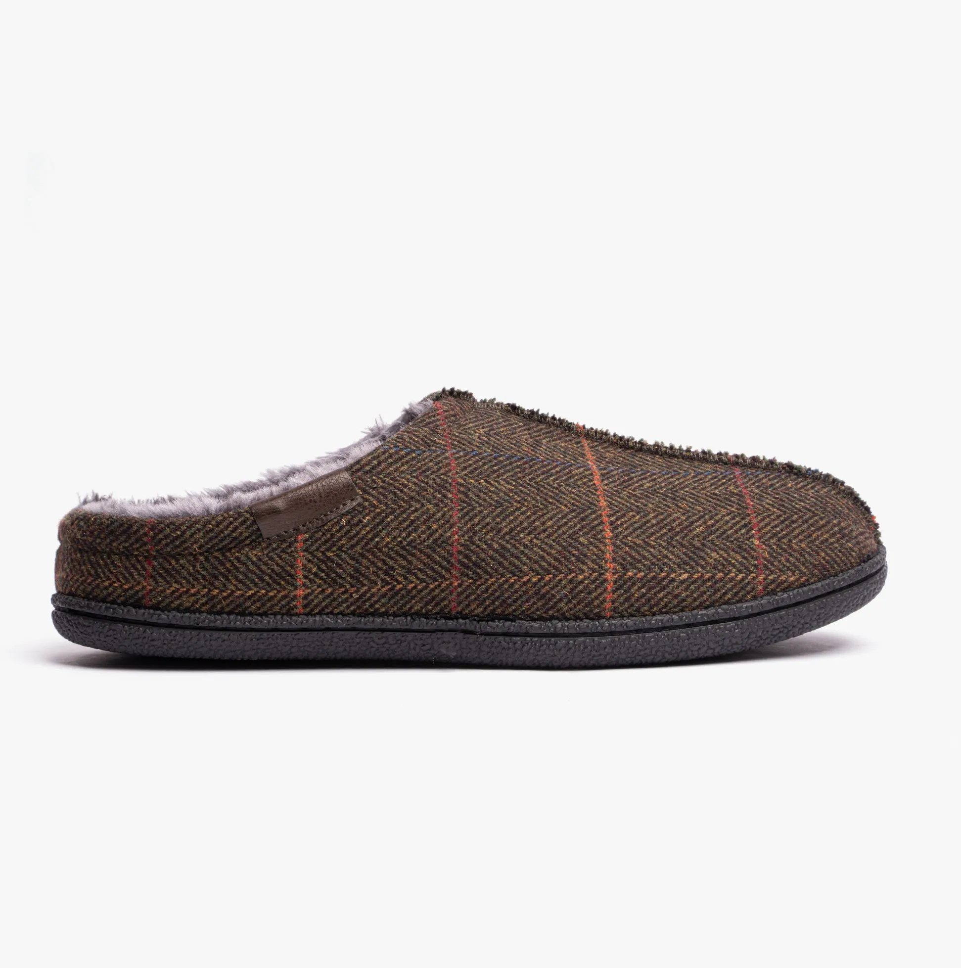 Dr Keller BARNEY Mens Mule Slippers Green