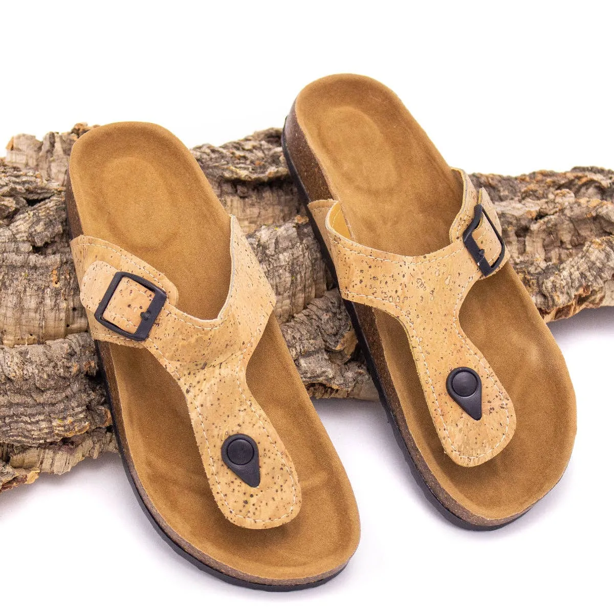 Eco-Friendly Comfort: Summer Cork Sandals for Women