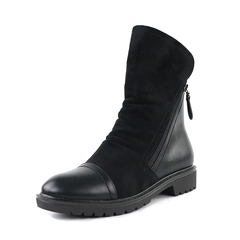 Fashion Faux Suede Leather Boots